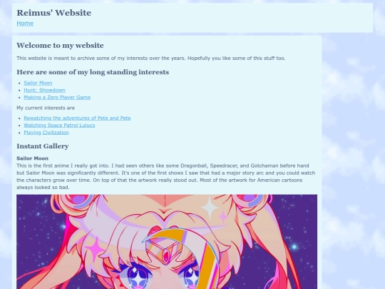 Website screenshot