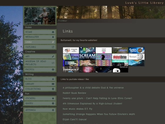 links screenshot