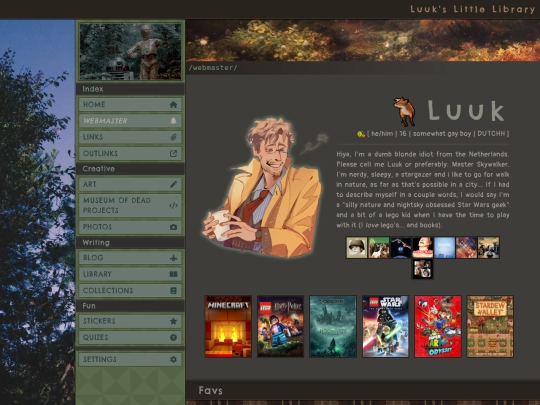 webmaster screenshot