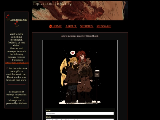 Website screenshot