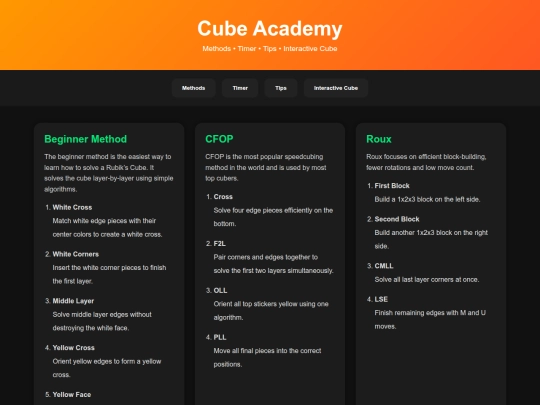 Cubes screenshot