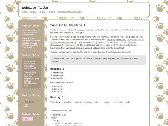 Website screenshot