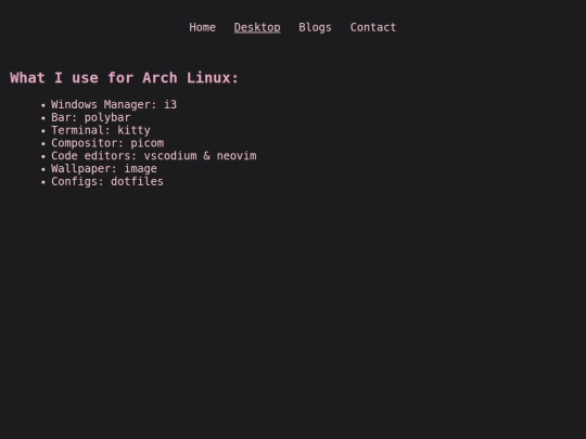 Website screenshot