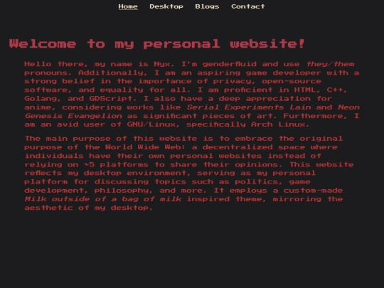Website screenshot