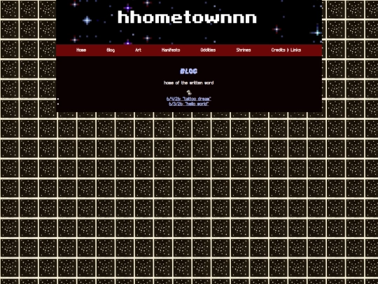 blog screenshot