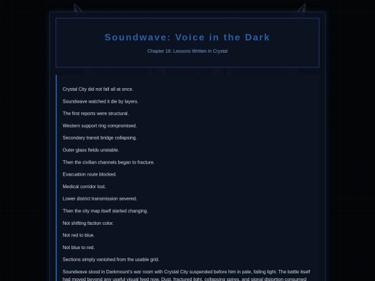 Soundwave Novel/Soundwave16 screenshot