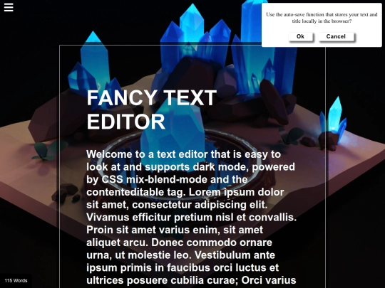 projects/text-editor screenshot