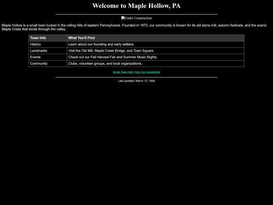 Website screenshot