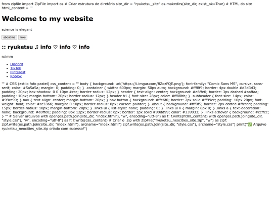 Website screenshot