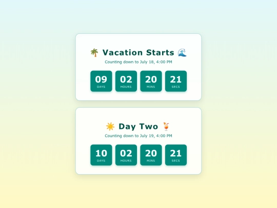vacation screenshot