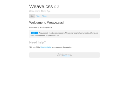 weave screenshot