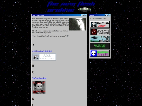 xfiles screenshot