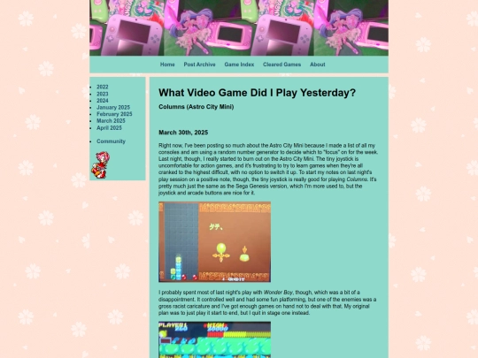 game-pages/astro-columns screenshot