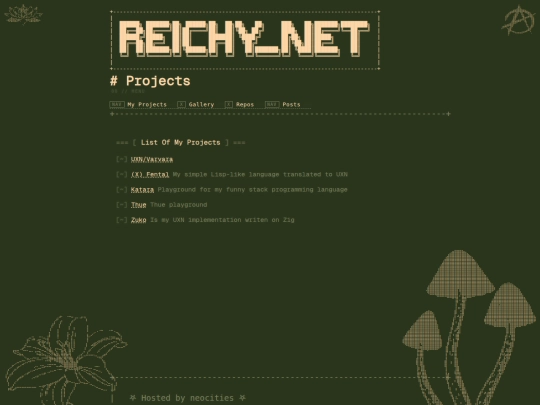 projects screenshot