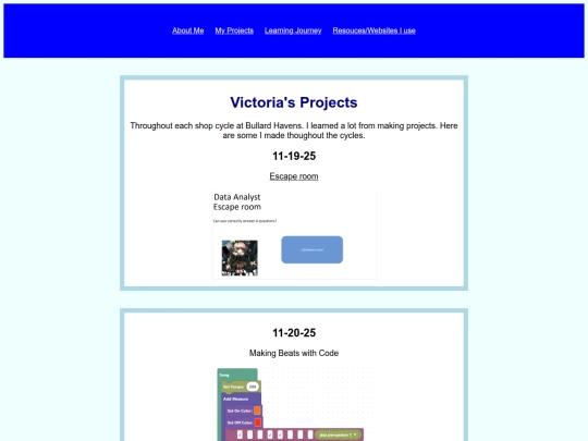 projects screenshot