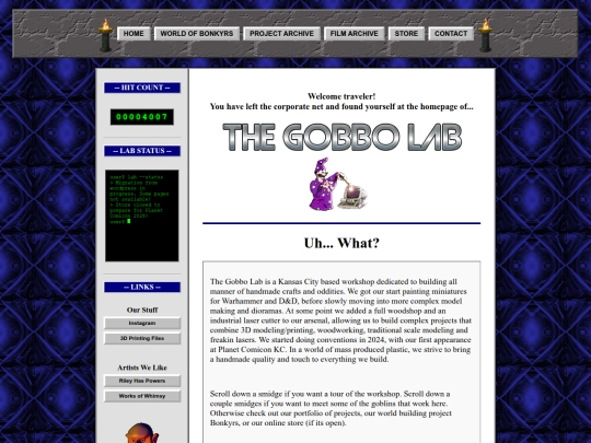 Website screenshot