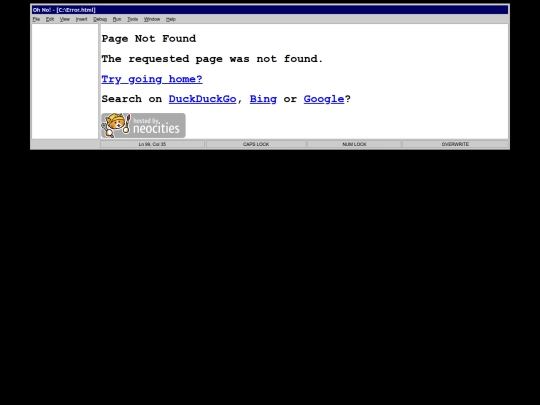 not_found screenshot