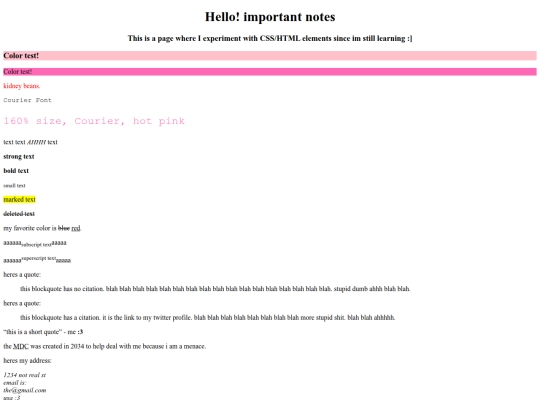 html-testing-page screenshot