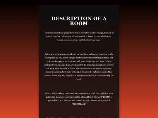 descriptionofaroom screenshot