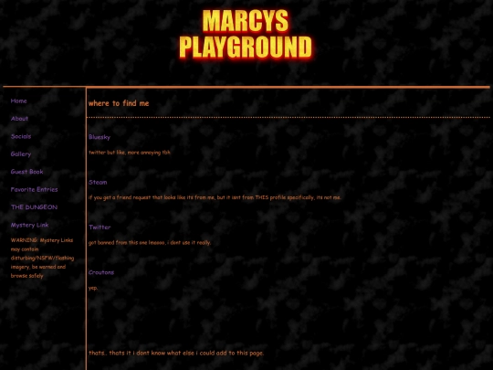 socials screenshot