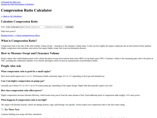 compression-ratio-calculator screenshot