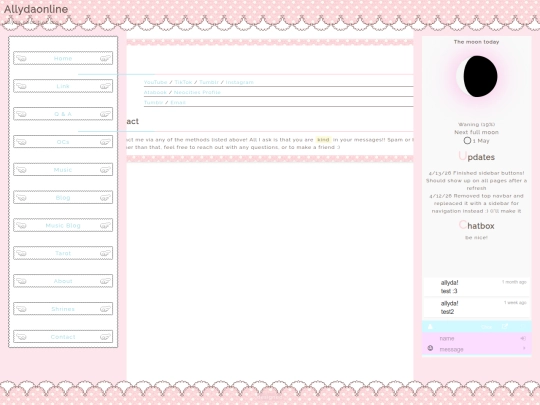 Website screenshot
