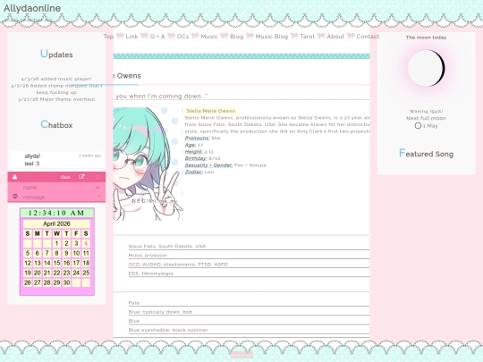 Website screenshot
