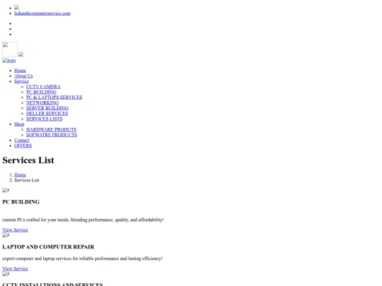 Website screenshot
