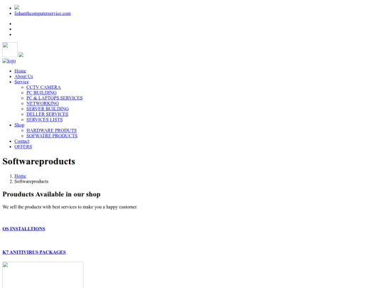 Website screenshot