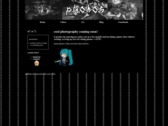 html pages/photos screenshot
