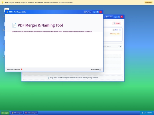 CV screenshot