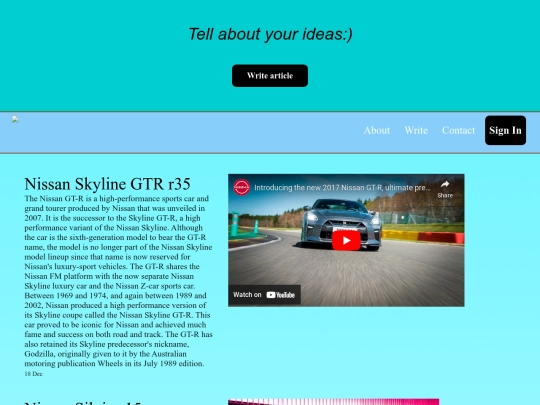 Website screenshot