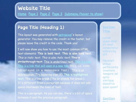 Website screenshot
