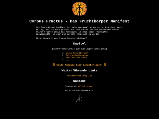 corpusfructus screenshot