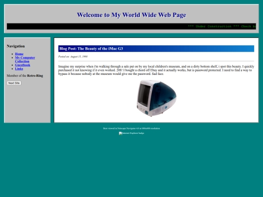 Website screenshot