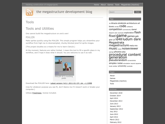 Website screenshot