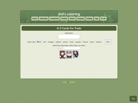 Website screenshot
