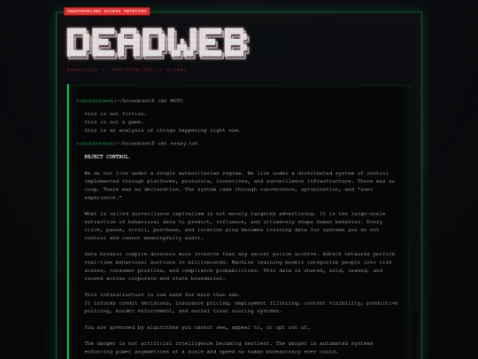Website screenshot
