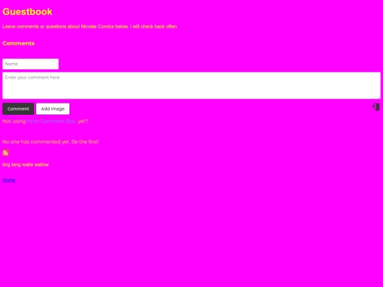 guestbook screenshot