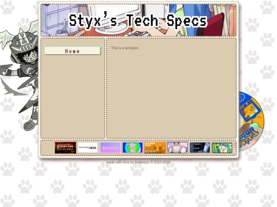 template screenshot