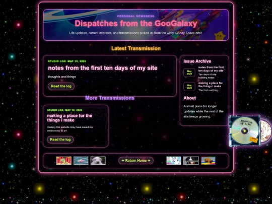 blog screenshot