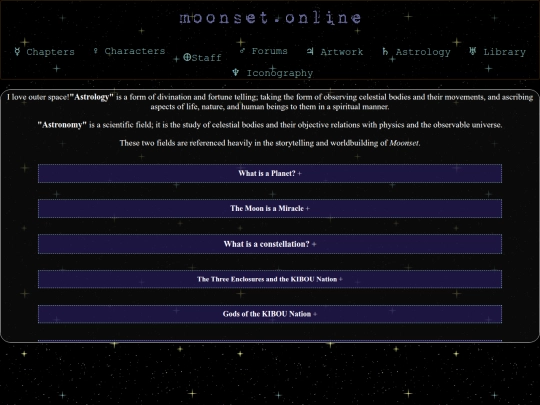 Astrology screenshot