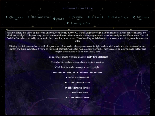 Chapters/Repository screenshot