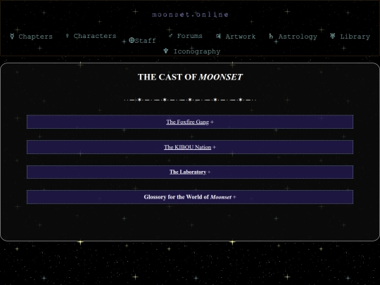Characters screenshot