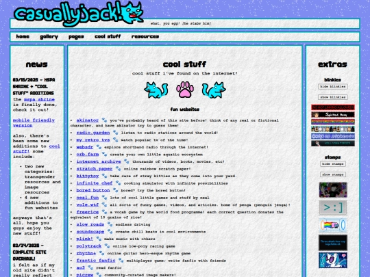 Website screenshot