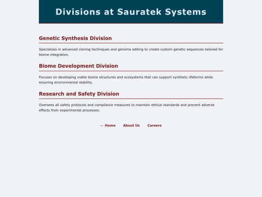 Divisions screenshot