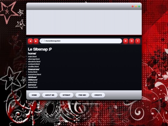 home/sitemap screenshot