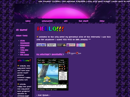 Website screenshot