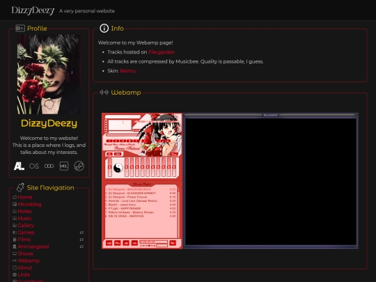 webamp screenshot