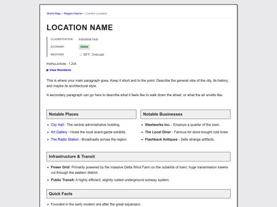 testtemplate screenshot